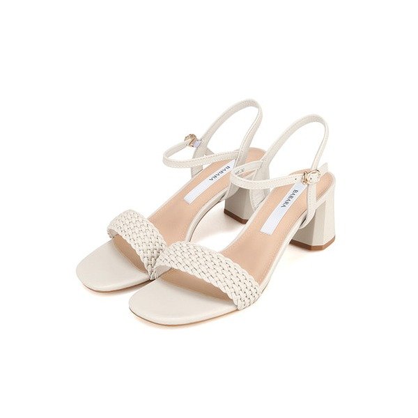 [파주점] 양가죽 라탄 데일리 여성 힐 샌들 6CM (BBH465)