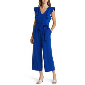 3773228 Tahari ASL Flutter Sleeve Wide Leg Jumpsuit