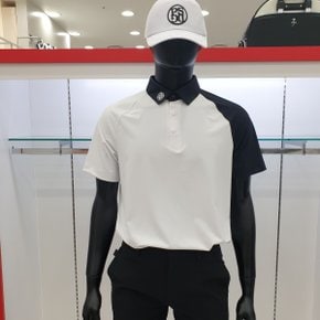 [모다남양주점/파사디] 골프 남성 여름 소매 배색 반팔 티셔츠 Q23MTY065M