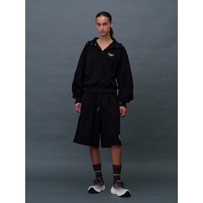 Snap Waffle Sweatshirt_Black