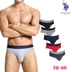 면스판 남성 삼각팬티 브리프 5종 세트 I-005_5PACK