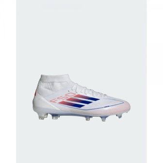 아디다스 4821291 Adidas F50 Pro Mid-Cut Firm Ground Football Boots Womens - Cloud White / Lucid Blu