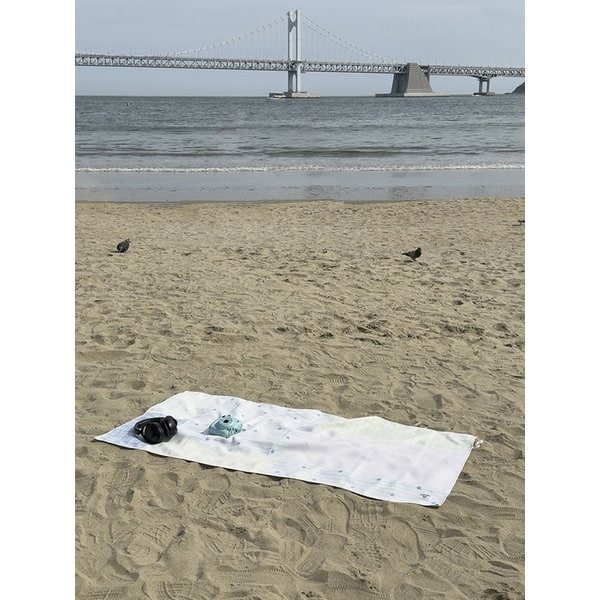 밀키패치워크 비치타올
