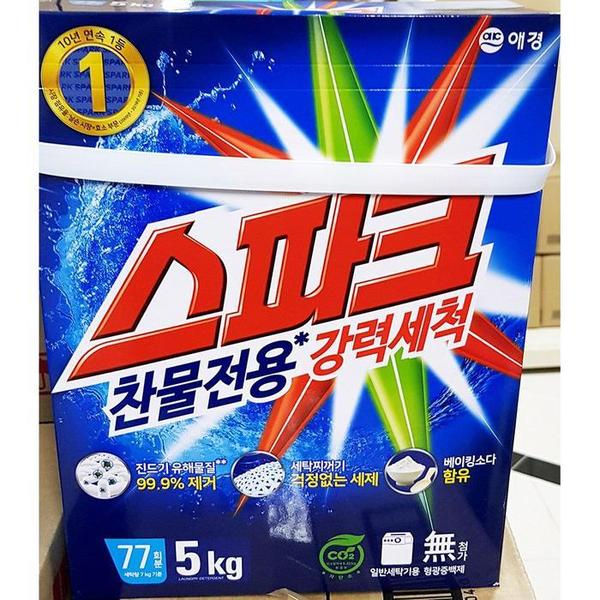 스파크(애경 5kg)X3개 세제 빨래세제 애경 스파크 가(1)