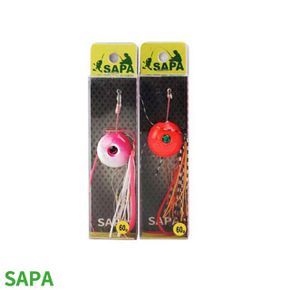 펀앤쇼핑 싸파 고급형 실리콘 스커트 타이라바 참돔낚씨 60g