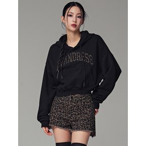 레오파드 로고 크롭 후디_2COL