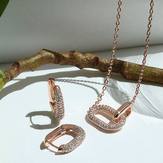 루브르파리 14K G.F 귀걸이/목걸이 에르넬 SET SET0115