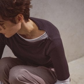 [25SS] 로위나 언밸런스 슬림 탑 멜란지그레이