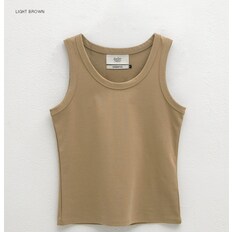 (T-6825)ESSENTIAL MARVELL SLIM SLEEVELESS TEE