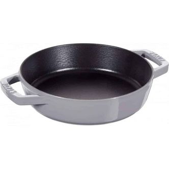  영국 스타우브 냄비 Staub double handle skillet 34cm Grey 1683138