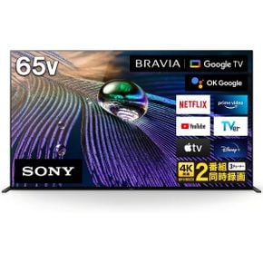 일본 소니 TV 텔레비전 1877849 Sony XRJ65A90J OLED 브라VIA XR 65V Type 4K 더블 스피드 Googl