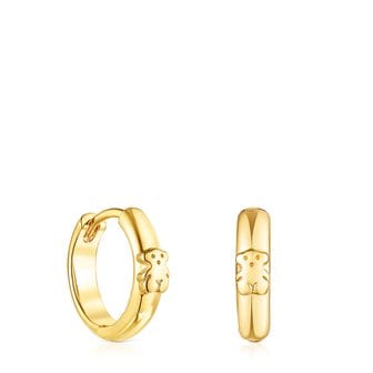 TOUS Silver Vermeil TOUS Basics bear Hoop earrings/귀걸이/011183530