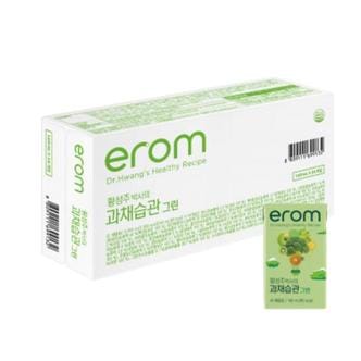  EROM 황성주박사의 과채습관 그린 청사과 백포도 라임 식이섬유 140ml 24팩