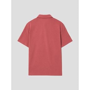 [SMART 4有] 코튼 솔리드 릴렉스핏 반소매 칼라 넥 티셔츠  오렌지 (RY4342CL18)