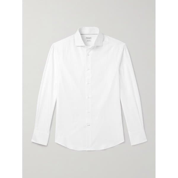 브루넬로쿠치넬리 슬림핏 코튼 옥스포드 셔츠 46376663162997695