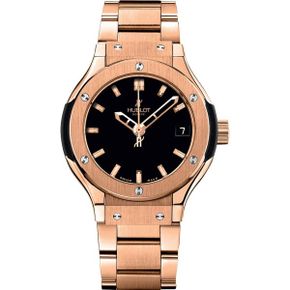 미국 위블로 시계 Hublot Classic Fusion King Gold Bracelet 33 워치 581.OX.1180.OX 1687420