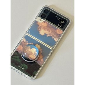 Cloud Z flip case (Jell-hard case)