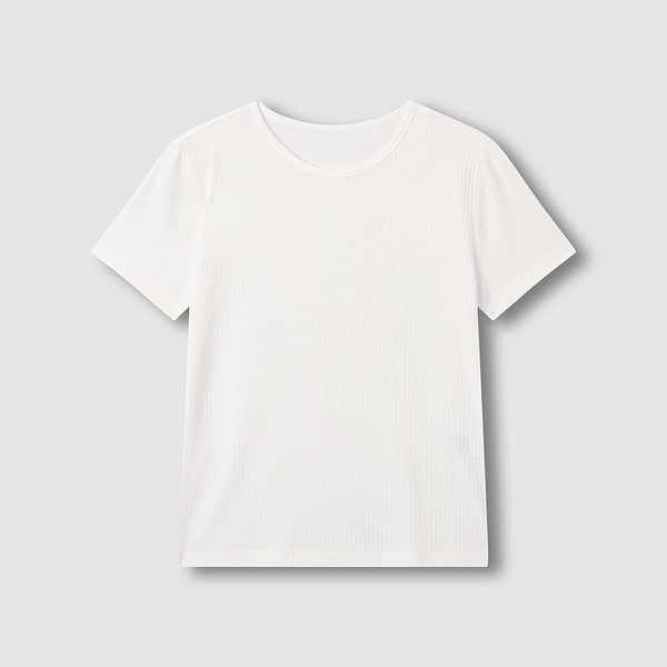 여 모달 립 반팔 라운지 티셔츠 J206201086001