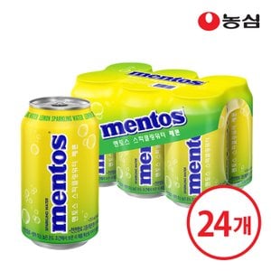 농심 멘토스 스파클링워터 레몬 355ml x 24캔