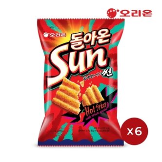 오리온 [W]오리온 태양의맛 썬 핫스파이시맛(80g) x 6개