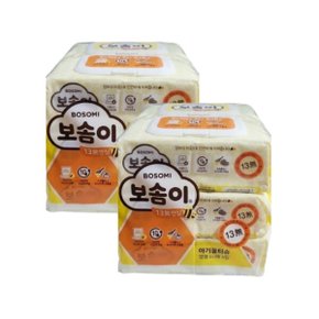 안심 아기 물티슈 13무 캡형 60매 6입 2팩