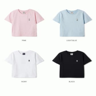 후아유 여성 스티브 크롭 티셔츠 / Steve Crop T-Shirt_A WHRAE2423F