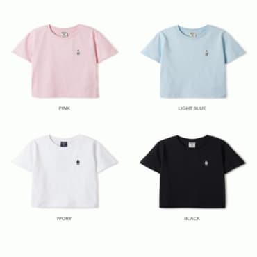 후아유 여성 스티브 크롭 티셔츠 / Steve Crop T-Shirt_A WHRAE2423F