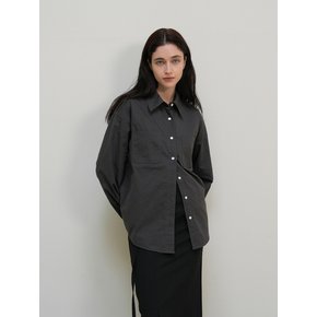 Washing cotton shirt - charcoal