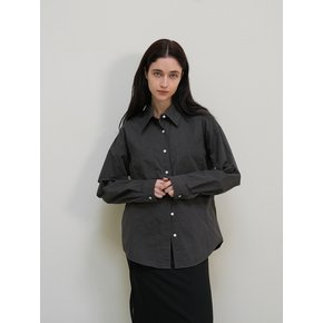 Washing cotton shirt - charcoal