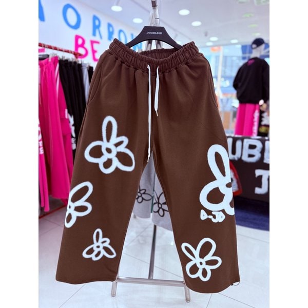 [여주점] 남여공용,스프레이꽃 팬츠 브라운JGZK80910