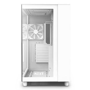 NZXT H9 Flow 2층 구조 미들 타워 PC 케이스 2면 강화 유리 모델 White CM-H91FW-01 3173