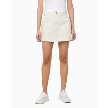 Calvin Klein Jeans 여성 데님 유틸리티 스커트(47B728G)