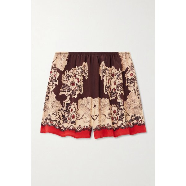 보디 스토리북 탭 플라워 실크 쇼츠 46376663162967265