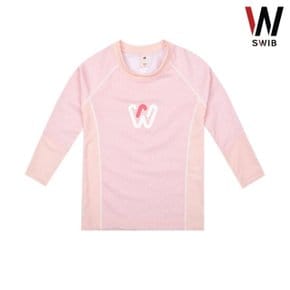 스위브 KIDS) 래쉬가드 DOT PATTERN RASHGUARD_WE2L11042-LPK