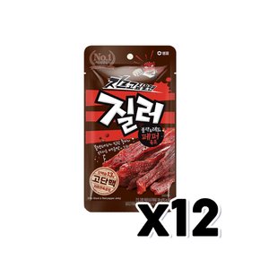 질러 블랙&레드페퍼육포  술안주간식 30g x 12개