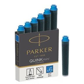 파카 만년필 전용 큉크 미니 카트리지 잉크 (워셔블 블루) (S11353831)