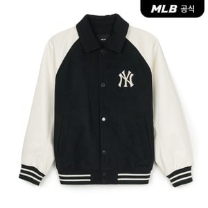 MLB [코리아공식] 울 빅럭스 바시티자켓 NY (Black)