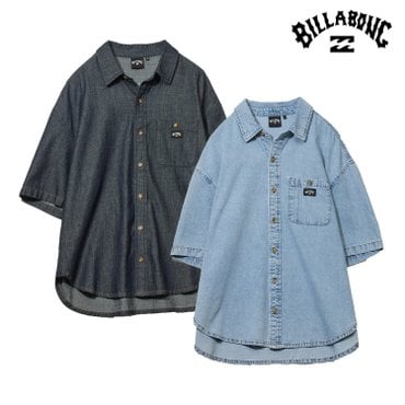 빌라봉 오버핏 데님 반팔 셔츠 DENIM SHIRTS (AF11SH160)