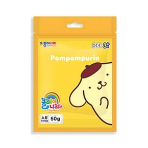 산리오 클레이나라 (폼폼푸린-노랑) 50G 1P 클레이플라워 점토놀이 클레이점토 지점토 클레이찰흙