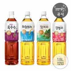  웅진식품 차음료 하늘보리/헛개/누룽지/자색옥수수/결명자 1.5L 12개