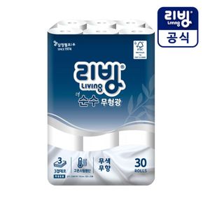 [삼정펄프] 리빙 더순수 무형광 화장지 30롤[34221795]