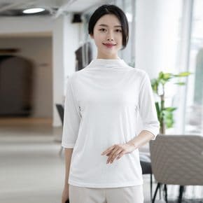 엄마옷 면 베이직 하이넥티셔츠 12SDF7328 중년여성/50대/60대/70대/빅사이즈/할머니옷