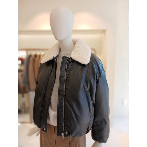 [여주점] 씨씨콜렉트 레더퍼카라덕다운점퍼E254psg175