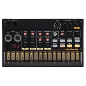 KORG 아날로그 리듬 머신 volca beats 16 스텝 시퀀서 구동 스피커 내장 헤드폰 사용 가능