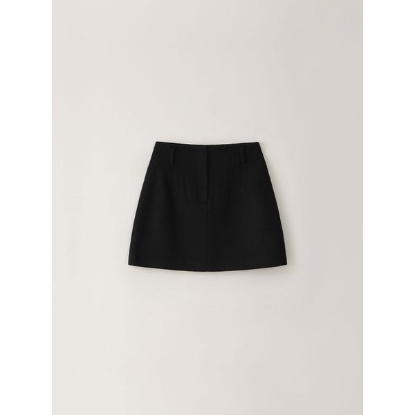 Wool Twill Miniskirt (2Colors)