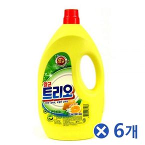 설거지세제 트리오 2kg 레몬향x6개 주방비누 주방세제