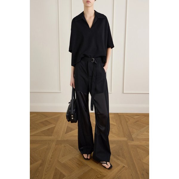 벨티드 패널 울 와이드 팬츠 46376663163025241