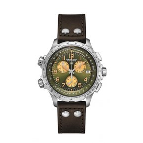 HAMILTON GMT H77932560 [해밀턴] 시계 정규 보증 카키 어비에이션 X-윈드 크로노 쿼츠 젠트