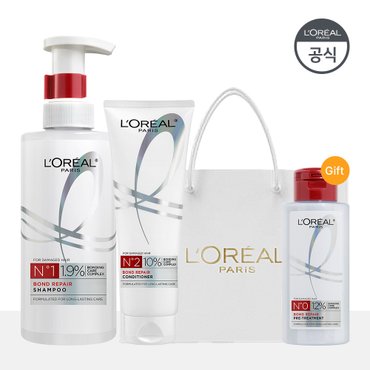 로레알파리 본드리페어 샴푸 440ml + 컨디셔닝 헤어팩 250ml[증]본드리페어 프리트리트먼트 100ml+쇼핑백