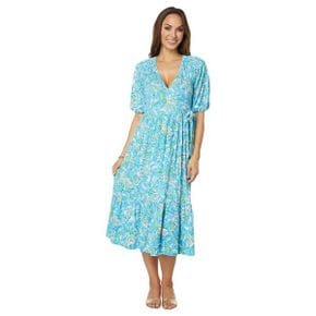 4288958 Lilly Pulitzer Brantley Midi Wrap Dress